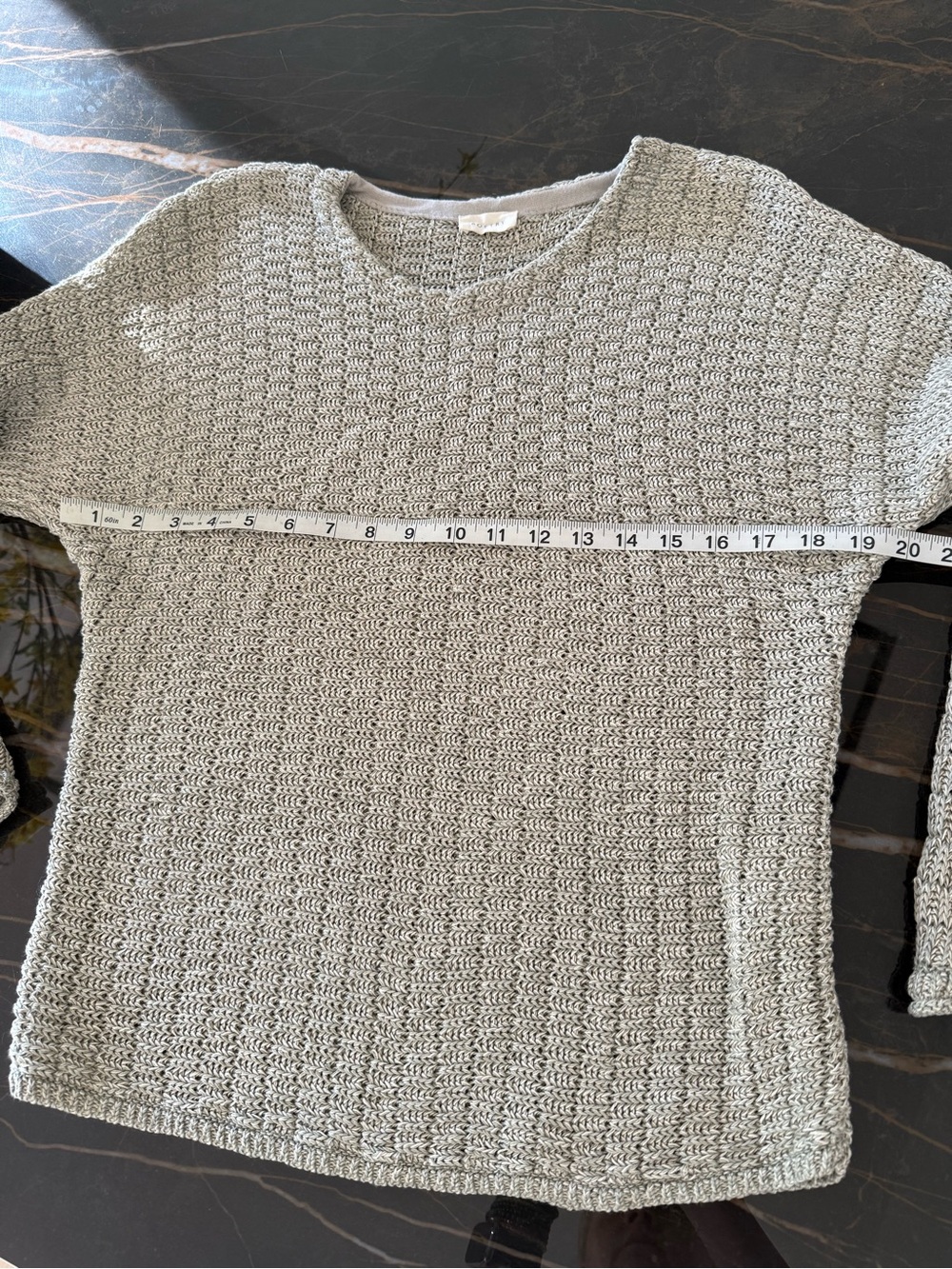 Poetry Soft Sage Linen Knit Sweater - Picture 3 of 3